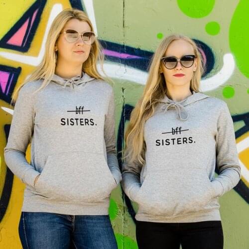 Skuggnas Bff Sisters Best Friend Hoodies Friend Besties Cotton Hoody Bestie Sweatshirt Best Friend Gift Spring Autumn Outfit
