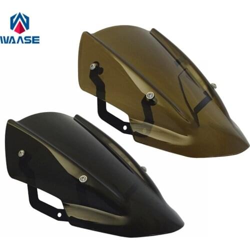 Waase Motorcycle Windscreen Windshield Shield Screen with Bracket For Kawasaki Z650 2017 2018 2019 2020