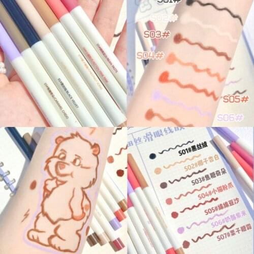 XIXI Liquid Eyeliner Gel Pen For Girl Smooth Fine Colorful Eye Liner Pencil Waterproof Long-lasting Eyes Makeup Cosmetic TSLM2