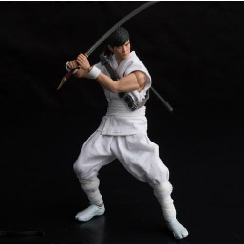 1/12 Scale Japan Ninja Warrior Clothes Suit Set for 6in Action Figure Toy Collections
