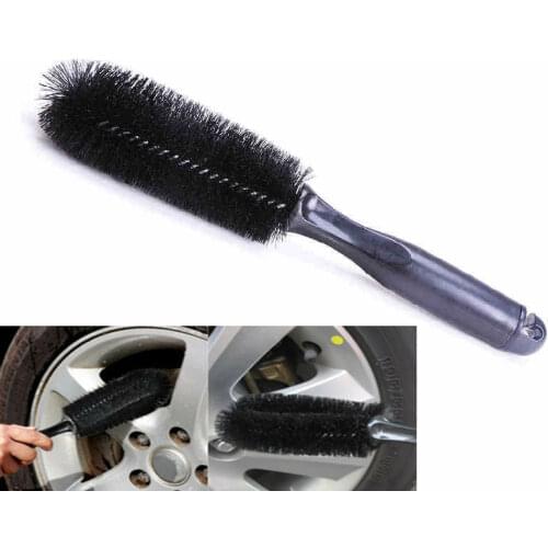 1Pcs Vehicle Wheel Brush Washing Car Tire Rim Cleaning Handle Brush Tool for Car Truck Motorcycle Bicycle Auto Car Brush Tool