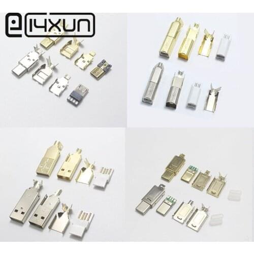 100set Micro / Mini USB 2.0 Type-C Printer For iPhone Samsung Android Fast Charging USB TypeC Cable Mobile Phone Cord Wire