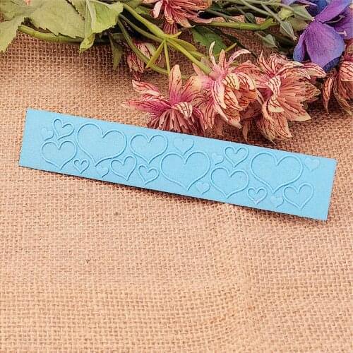 15x3cm Love Lace Embossing Folders Plastic Halloween Scrapbooking DIY Template Fondant Cake Photo Album Christmas Card Making
