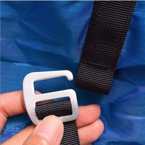 2 Pcs Strong Metal G Hook Webbing Buckles For Camping Backpack Bag
