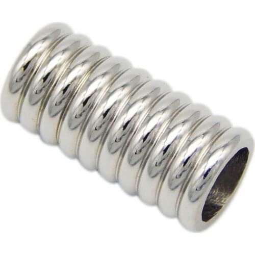 20pcs/lot hole:6mm Magnetic Clasps Leather Cord Bracelet Necklace Connector End Cap For DIY Jewelry Making Accessory closures