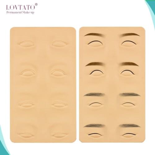 3D EYES Latex practise skin eyebrow stencil practice fake skins microblading learner use tattoo supplies permanent makeup skins
