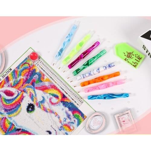 Diamond Painting resin point drill pen 5d diamond painting DIY Colorful double-headed painting tool pen handy useful pen