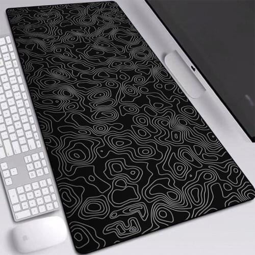 Hot Selling Black Wave Pattern Mousepads Speed Version or RGB Glowing Type Computer Laptop Mice Pad Gaming Accessories