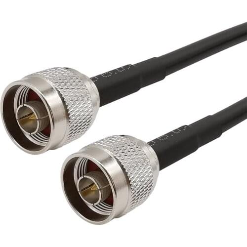 N Type Male to N Male Plug Connector RG58 RF Coaxial Extension Cable for Cell Phone Booster Antenna, Indoor Or Outdoor Antennas