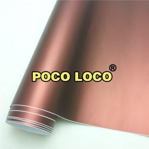 Coffee Satin Chrome Brown Matte Ice Finished Car Wrap Vinyl Sticker Decal Air Release Bubble Free Auto Wrap Vinyl Film Retail