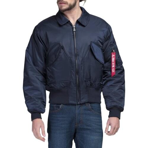 2020 Thick CWU 45P Oversized Flight Jacket Men Warm Winter Bomber Coat Air Force Military Outwear Jacket Blue Black Unisex