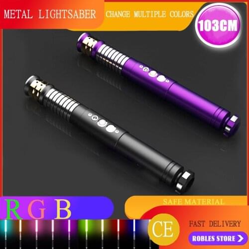 Tf Card Custom Star Laser Sword Super Core Pixel Stepless Color Changing Sound Effect Metal Toy Metal Handle Toy Light Gift