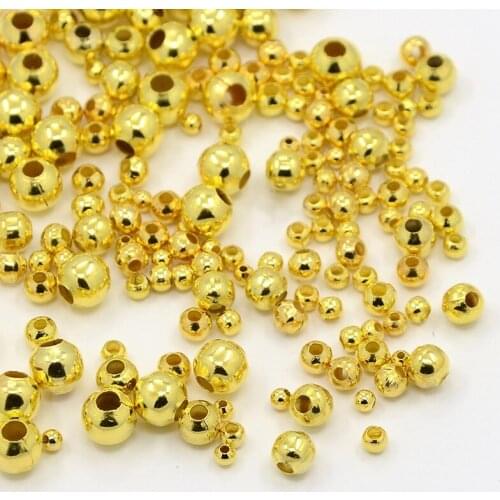 New Jewelry Findings Tool Set ,Metal Iron Spacer Beads for Bracelets DIY Jewelry Accessories,6 sizes Mixed,5 bottles/set