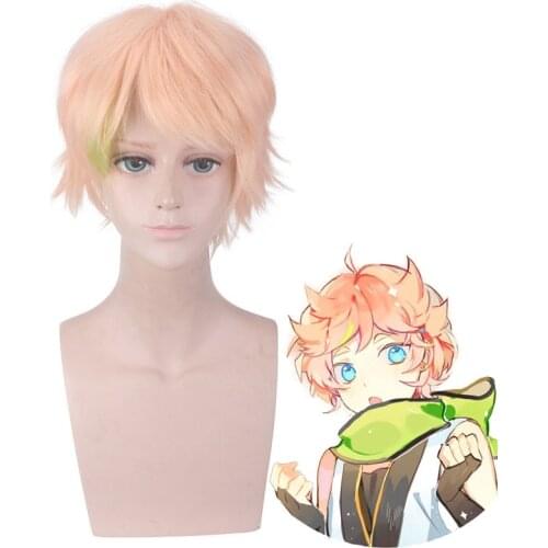 Mobile game Ensemble Stars HARUKAWA SORA Short Wig Cosplay Costume Heat Resistent Synthetic Hair Halloween Party Role Play Wigs
