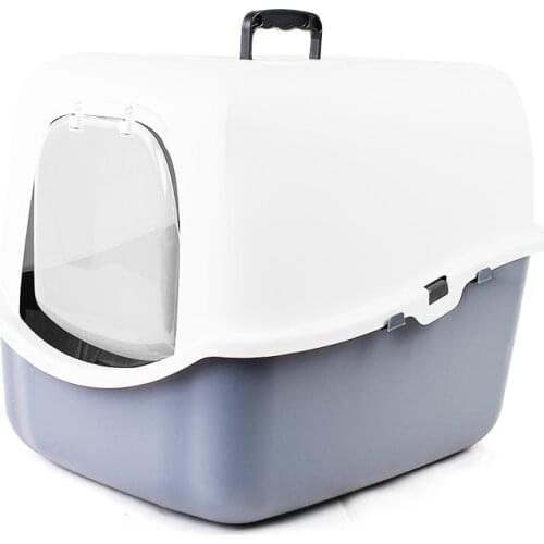 Resin Strong Foldable Washable Pet Cat Litter Toilet Box