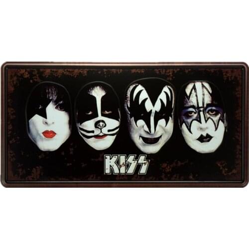 S41088# Various Sizes Funny Self-adhesive Decal for Kiss (Рок Группа) Car Sticker Waterproof Auto Decors on Bumper Rear Window