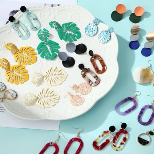 Big Vintage Earrings for women gold color Geometric statement earring 2020 metal earing Hanging fashion jewelry trend