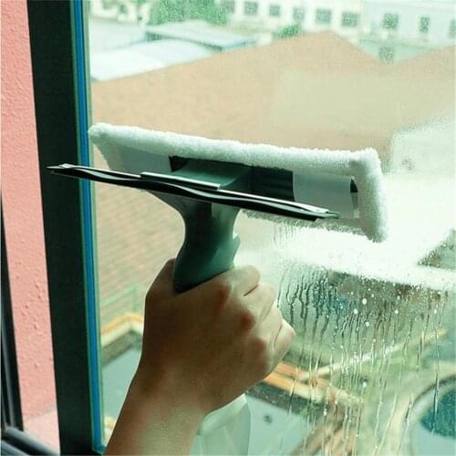3 in 1 Window Cleaner Spray Dry Scraper Features Atomizing Nozzle Bottle Wiper Microfibre Cloth Pad Kit Car Glass Clean Brush