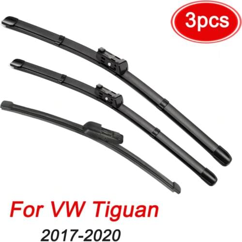 MIDOON Wiper Front & Rear Wiper Blades Set For VW Tiguan MK2 2017 2018 2019 2020 Windshield Windscreen Window 26"+21"+14"