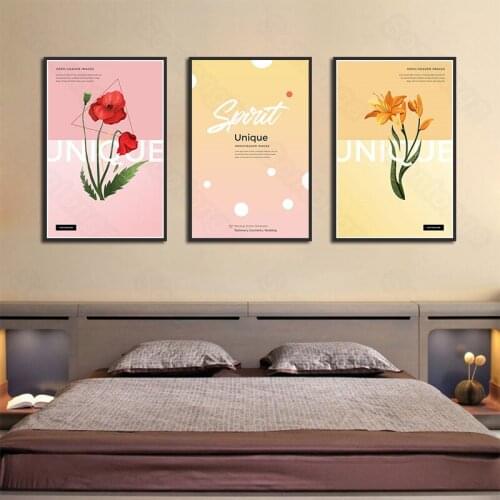 Still Life Painting Flower Red Orange Light Luxury Simple Style Modern Decoration Painting Porch Living Room Corridor Study Room