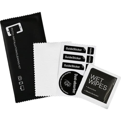 10sets Wet Wipes Dust Paper Cleaning Cloth Paste Film Tool Set For Tempered Glass Phone Screen Camera Lens LCD Screens