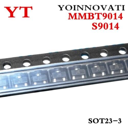 100pcs/lot MMBT9014 S9014 9014 J6 SOT23-3 IC Best quality