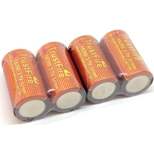 12pcs/lot TrustFire IMR 18350 3.7V 700mAh Rechargeable Lithium Battery High Drain Batteries For E-cigarettes Flashlights