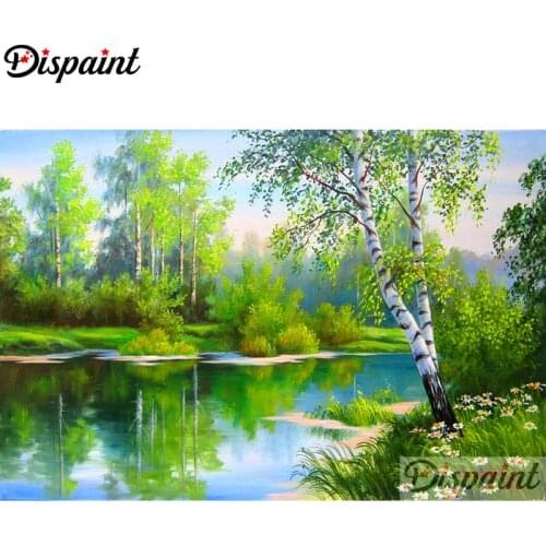 Dispaint Full Square/Round Drill 5D DIY Diamond Painting "natural scenery" 3D Embroidery Cross Stitch Home Decor Gift A10305