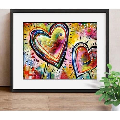Diamond Painting Love Living Room Decoration Round Full Drill Diamond Embroidery Cross Stitch Mosaic Daimond Painting