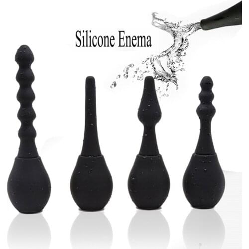 CamaTech Medical Materials Enema Bulb Portable Clean Anal Vagina Silicone Douche For Men and Women Flex Nozzle Tip Cleaning Bulb