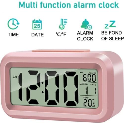 Big LED Screen Digital Alarm Clock Table Digital Electronic Desktop Clocks Creative gift lazy electronic clock Home Decoration