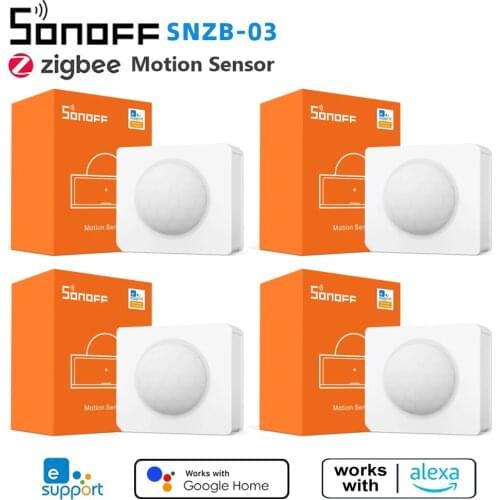SONOFF SNZB-03 Zigbee Smart ZigBee Motion Sensor Detector Sensor Smart Home Security Work With SONOFF ZBBridge via eWeLink APP