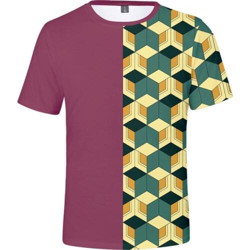 Japanese Anime T Shirt Women Men Demon Slayer: Kimetsu No Yaiba 3D Print T Shirt Harajuku Style Short Sleeve Funny Graphic Tees