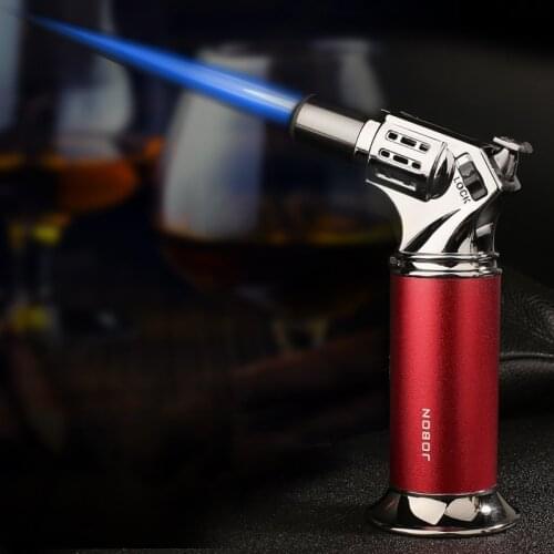Jobon Metal Luxury Outdoor BBQ Jet Lighter Gas Butane Torch Lighter Kitchen Lighter Cigarette Cigar Lighter