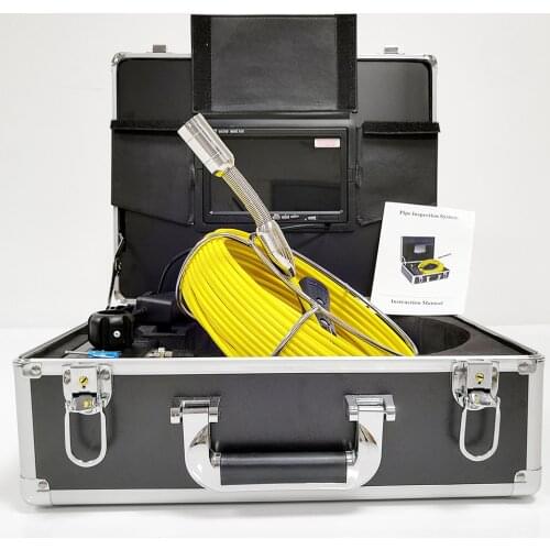 23mm Pipe Camera 7inch Screen Duct Drain Inspection Camera 20m/30m/40m/50m Hard Cable Sewer Borescope Camera