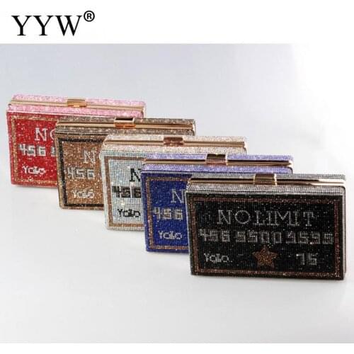 Clutch Bags Letter in Handbags Boxy Design Evening Clutch Bag Runway Trends Wedding Bag With Stone Womens Hand Bags New Arrival