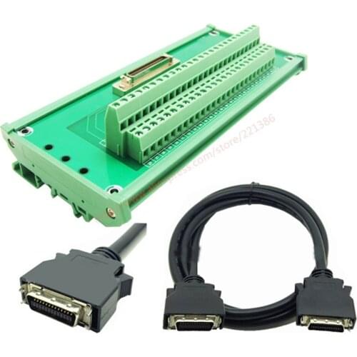 SCSI50 50pin terminal blocks with 1m DV0P4360 CN1 I/O cable for pana-sonic AC servo driver SCSI50 SCSI 50 SCSI-50pin module