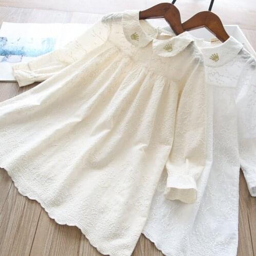 Girls lace long sleeve princess dress children flower party tutu dresses wholesale