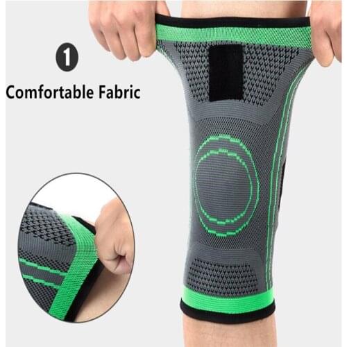 Hot Selling Breathable Sport Knee Brace Compression Sleeve For Running Hiking Basketball