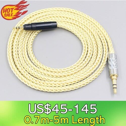 LN007653 8 Core Gold Plated + Palladium Silver OCC Cable For Ultrasone Performance 820 880 Signature DXP PRO STUDIO Headphone