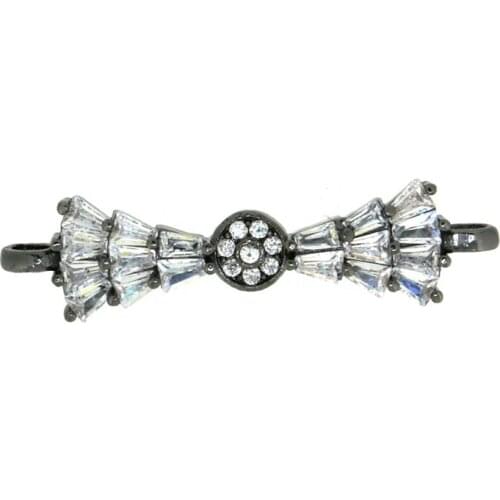 Wholesale Mix Paved CZ Cubic Zirconia Bowknot Colored Enameled Bow Charm Pendant Connector For Jewelry Making Diy Jewelry