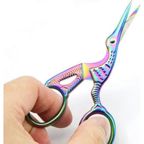 Retro Vintage Crane Scissors Cross Stitch Sewing Scissors Thread Cutter Embroidery Sewing Tailor Cutting Scissor Handcraft Tools