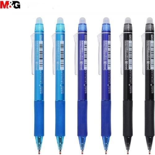 M&G Colored Ink Erasable Pen 0.5mm Magic Erasable Gel Pen Washable Handle Office School Writing Stationery