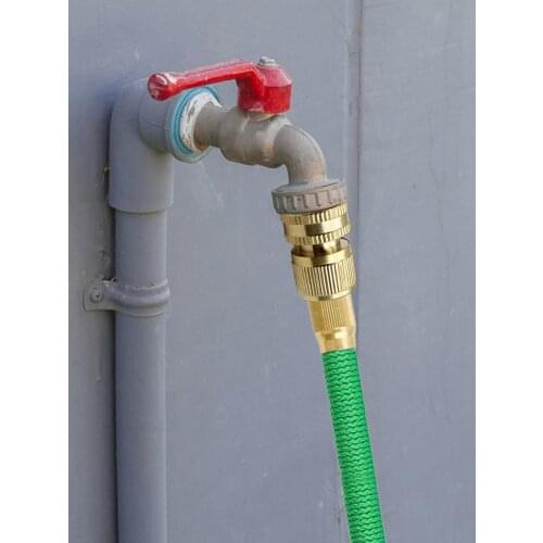 High Pressure Garden Water Pipe Quick Connector Brass 3/4 Hose Car Washer Adapter Water Gun Couplings For Garden Irrigation