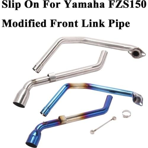 Slip On For Yamaha FZS150 Motorcycle Exhaust Modified Motorbike Manifold Front Connection Middle Link Pipe