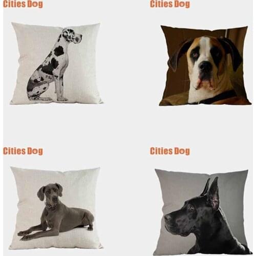 Dog Great Danes pillow covers decorative cushion covers for sofa Pillows Great Dane dogs pillowcase cushions cover home decor