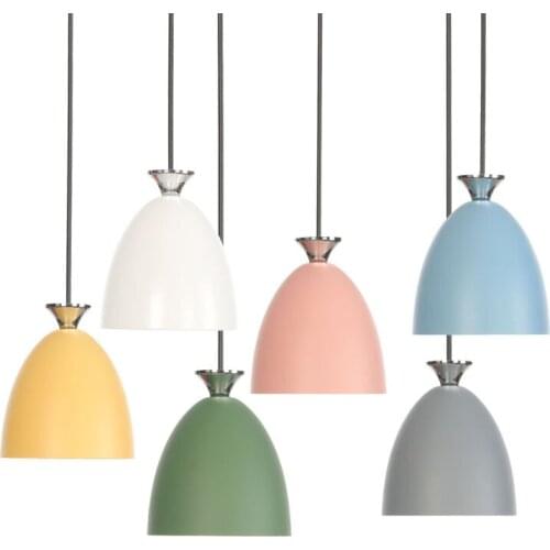 Modern LED Pendant Light Fixtures Fashion Iron Color Nordic Laamp Hanging Lights Indoor Lighting Bedroom Bar Luminaire Suspendu