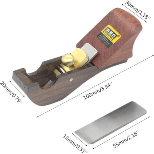 K1KA Black Sandalwood Mini Hand Plane Wood Planer Steel Blade Woodworking Hand Planer Carpenter Woodcraft Tool