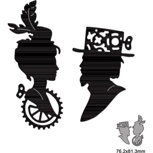 Machine Men And Women Metal Cutting Dies For DIY Scrapbook Cutting Die Paper Cards Embossed Decorative Craft 2021 New