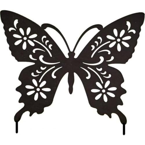 Animal Statue Eco-friendly Vivid Acrylic Simulation Butterfly Wall Ornament for Garden